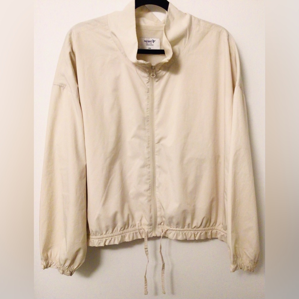 Old navy Cream lightweight Jacket size. XXL